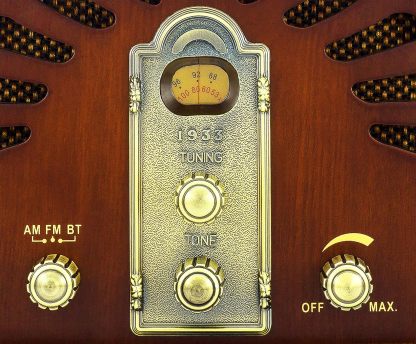 ClearClick Classic Vintage Retro Style AM/FM Radio with Bluetooth