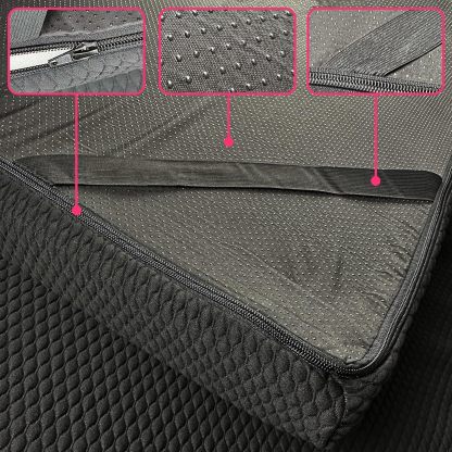 XOLLOZ Bed Topper Memory Foam with Four Corner Straps & Anti-Slip Bottom