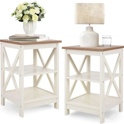 PHI VILLA End Table Living Room Set of 2