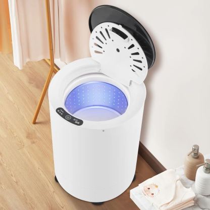 Meticuloso Electric Clothes Spin Dryer, Portable Mini Dryer, 110V Compact Spin Dryer Laundry Dryer for Apartment, School, Dorm, RV, Camping