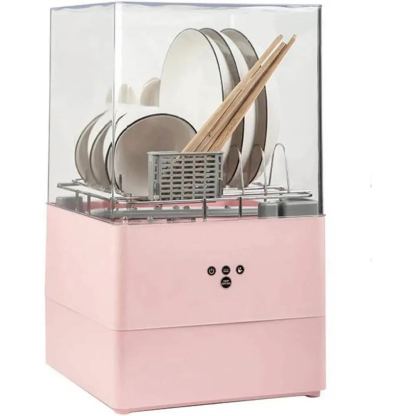 QXWJ Portable Countertop Dishwasher, Pink