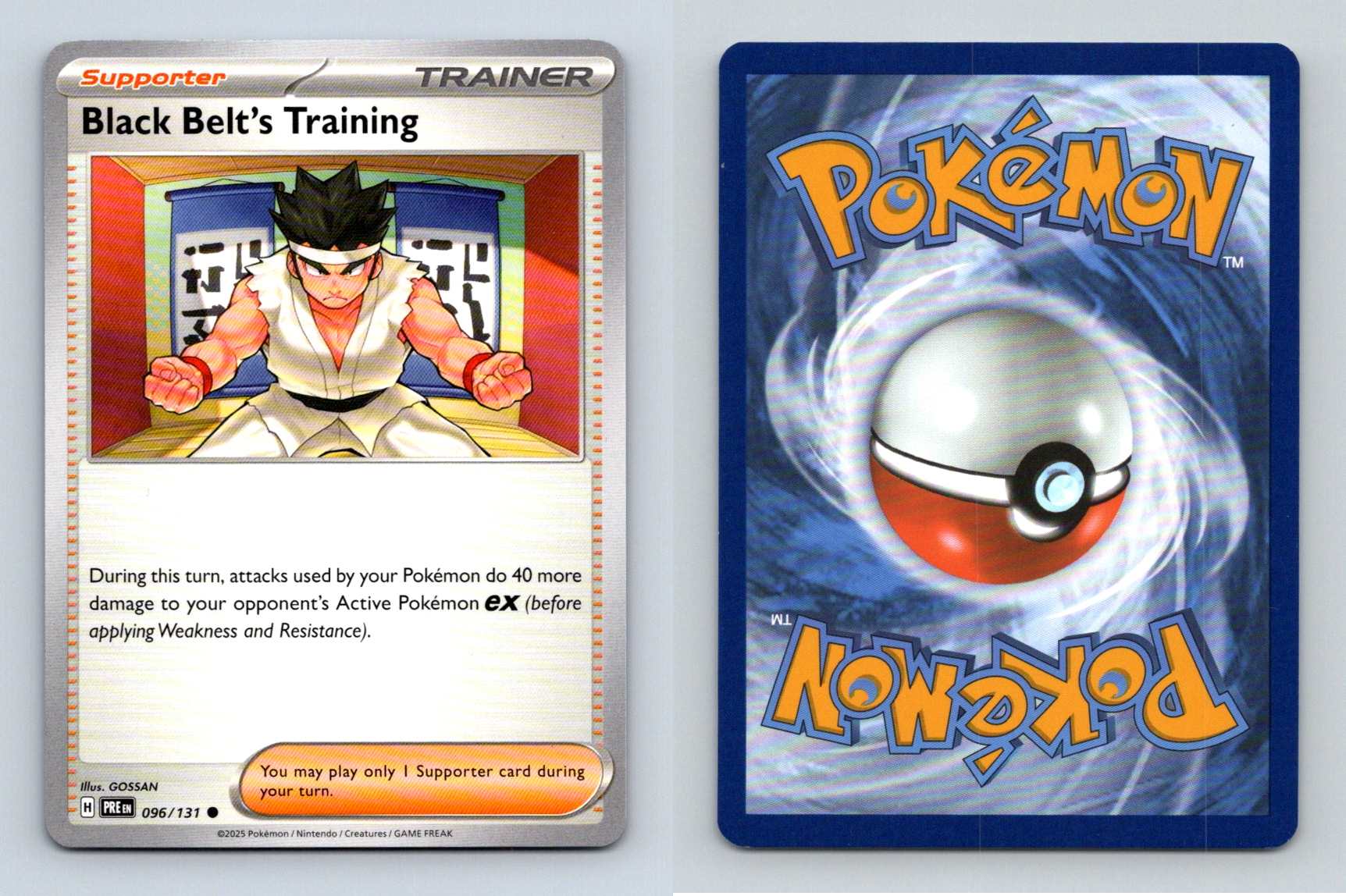 Black Belt's Training #096/131 SV Prismatic Evolutions Common Pokemon 2025 TCG
