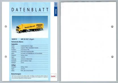 MB SK KSZ Vogel #2 Sattelzuge - Herpa Data Sheet-Breakoutcards