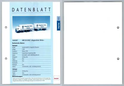 MB SK KHZ Augustiner Brau #3 Hangerzuge - Herpa Data Sheet-Breakoutcards