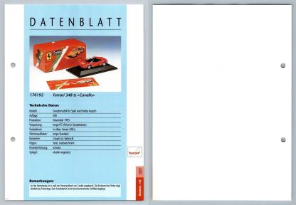 Ferrari 348ts Cavallo #7 Sonderm. 1:43 - Herpa Data Sheet-Breakoutcards
