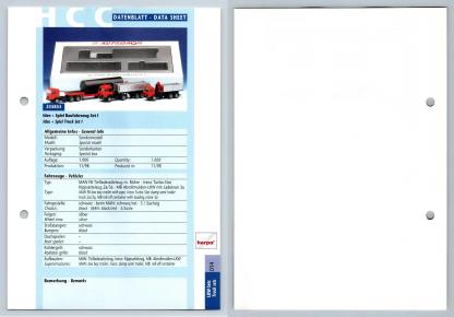Idee + Spiel Baufahrzeug Set I #14 LKW-Sets - Herpa Data Sheet-Breakoutcards