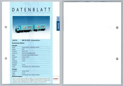 MB SK KHZ Lowenbrau #13 Hangerzuge - Herpa Data Sheet-Breakoutcards