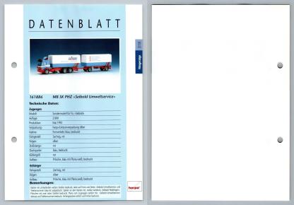 MB SK PHZ Seibold Umweltservice #18 Hangerzuge - Herpa Data Sheet-Breakoutcards