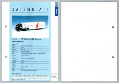 MB SK Jumbo-KSZ Siemens #27 Sattelzuge - Herpa Data Sheet-Breakoutcards