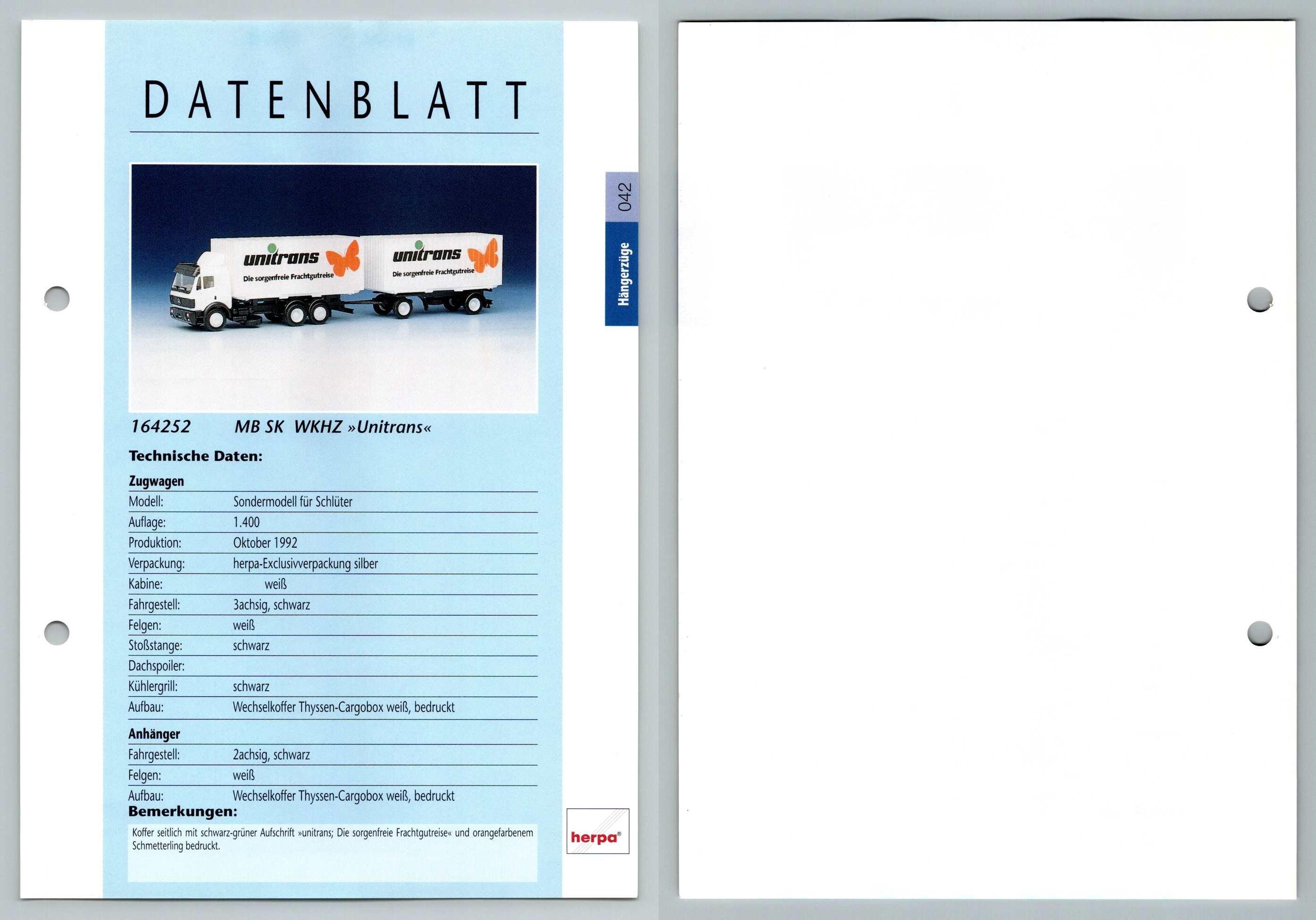 MB SK WKHZ Unitrans #42 Hangerzuge - Herpa Data Sheet-Breakoutcards