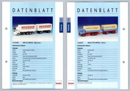 MB SK WKHZ / MAN F90 WPHZ #77/8 Hangerzuge - Herpa Data Sheet-Breakoutcards