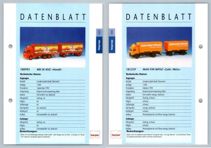 MB SK KHZ / MAN F90 WPHZ #93/4 Hangerzuge - Herpa Data Sheet-Breakoutcards