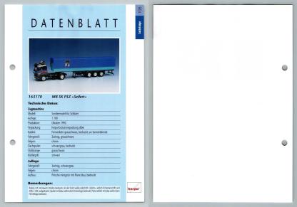 MB SK PSZ Seifert #105 Sattelzuge - Herpa Data Sheet-Breakoutcards