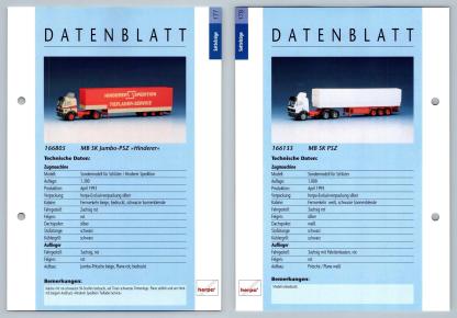 MB SK Jumbo PSZ / MB SK PSZ #177/178 Sattelzuge - Herpa Data Sheet-Breakoutcards