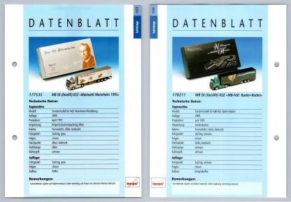 MB SK Facelift KSZ #493/4 Sattelzuge - Herpa Data Sheet-Breakoutcards