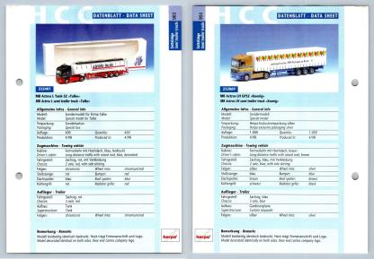 MB Actros L Tank / LH GPSZ #963/4 Sattelzuge - Herpa Data Sheet-Breakoutcards