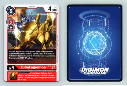 ZubaEagermon #ST13-03 RagnaLoardmon Common Digimon TCG-Breakoutcards