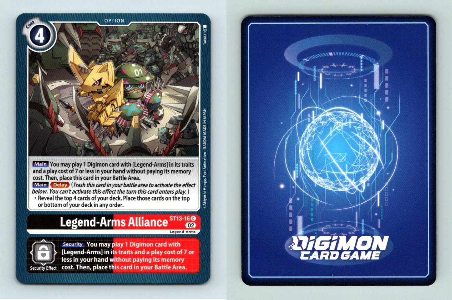 Legend-Arms Alliance #ST13-16 RagnaLoardmon Common Digimon TCG-Breakoutcards