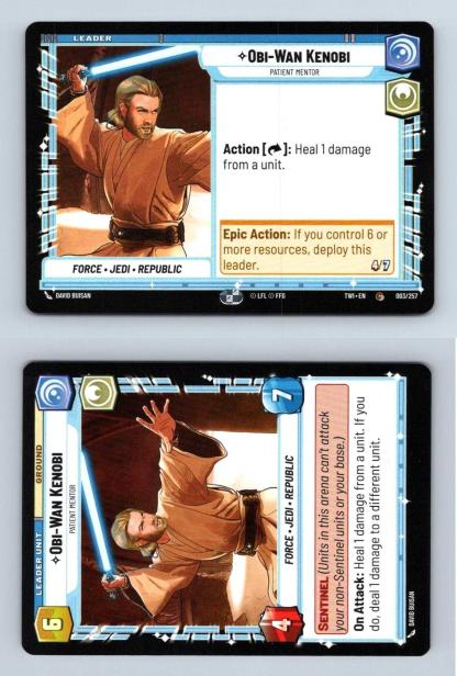 Obi-Wan Kenobi #003 Star Wars Unlimited Twilight Of The Republic 2024 Common TCG-Breakoutcards