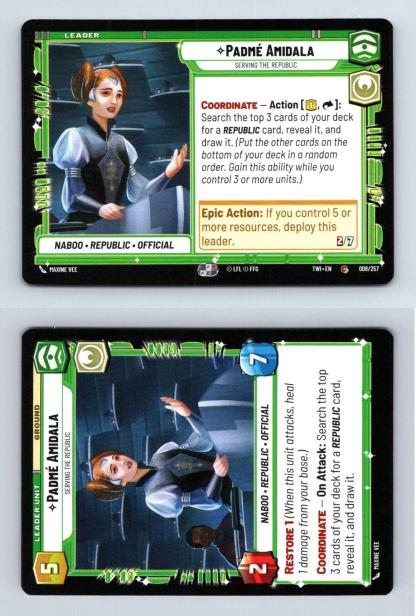 Padme Amidala #008 Star Wars Unlimited Twilight Of The Republic 2024 Common TCG-Breakoutcards