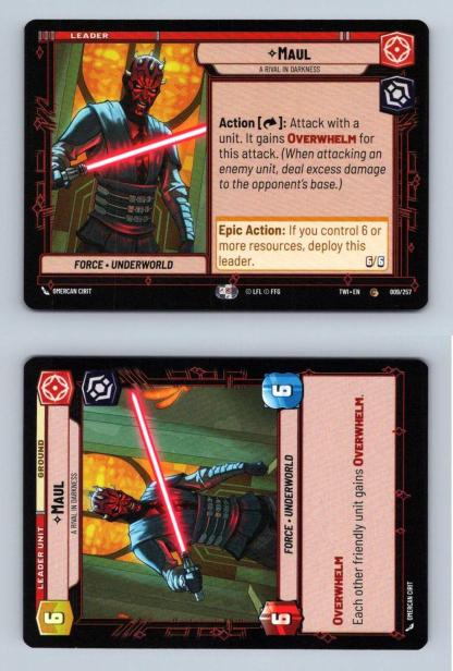 Maul #009/257 Star Wars Unlimited Twilight Of The Republic 2024 Common TCG-Breakoutcards