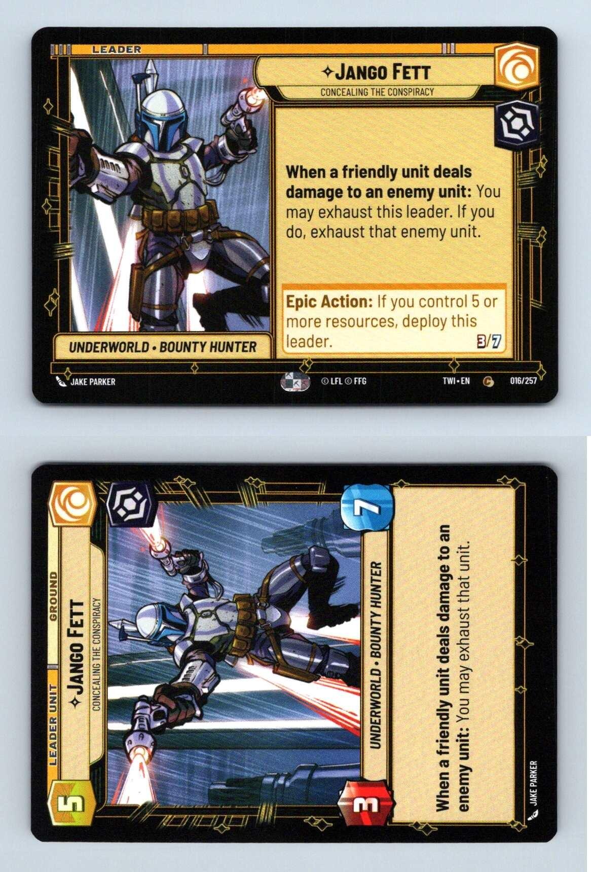 Jango Fett #016/257 Star Wars Unlimited Twilight Of The Republic 2024 Common TCG-Breakoutcards
