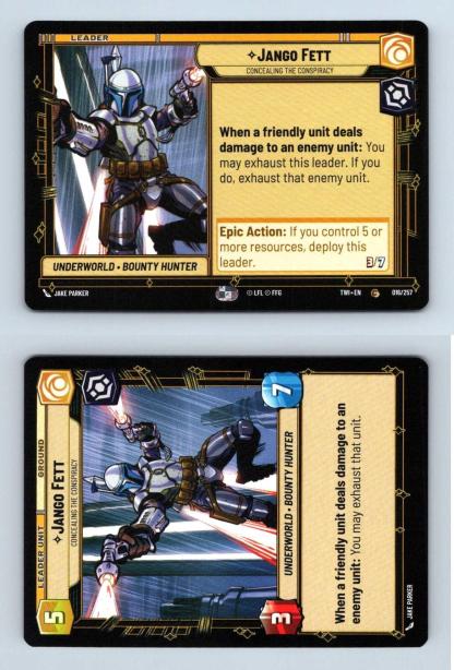 Jango Fett #016/257 Star Wars Unlimited Twilight Of The Republic 2024 Common TCG-Breakoutcards