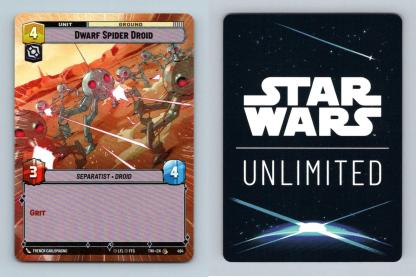 Dwarf Spider Droid #494 Star Wars Unl. Twilight Republic Common Hyperspace TCG-Breakoutcards