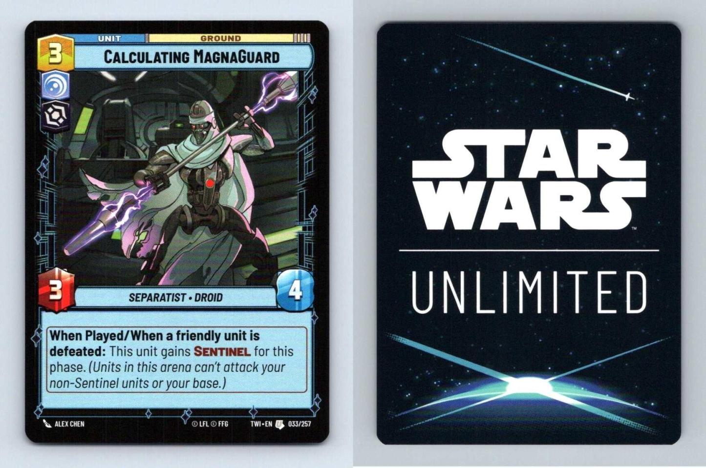 Calculating Magnaguard #033 Star Wars Unlimited Twilight Republic Uncommon TCG-Breakoutcards