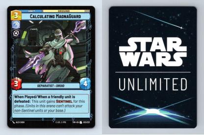 Calculating Magnaguard #033 Star Wars Unlimited Twilight Republic Uncommon TCG-Breakoutcards