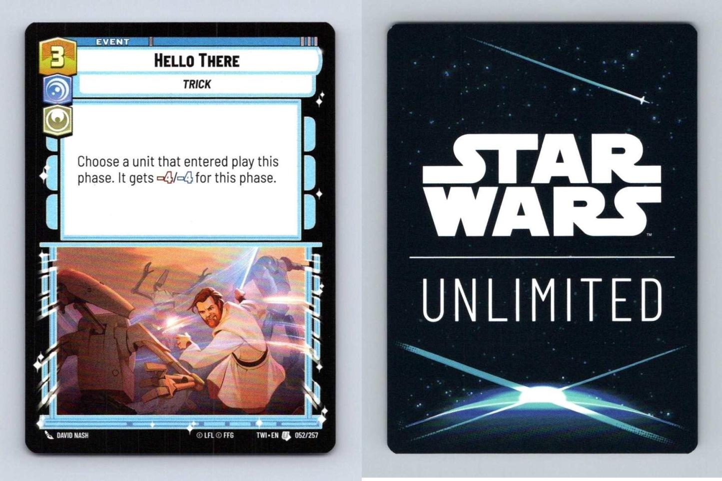 Hello There #052/257 Star Wars Unlimited Twilight Of The Republic Uncommon TCG-Breakoutcards