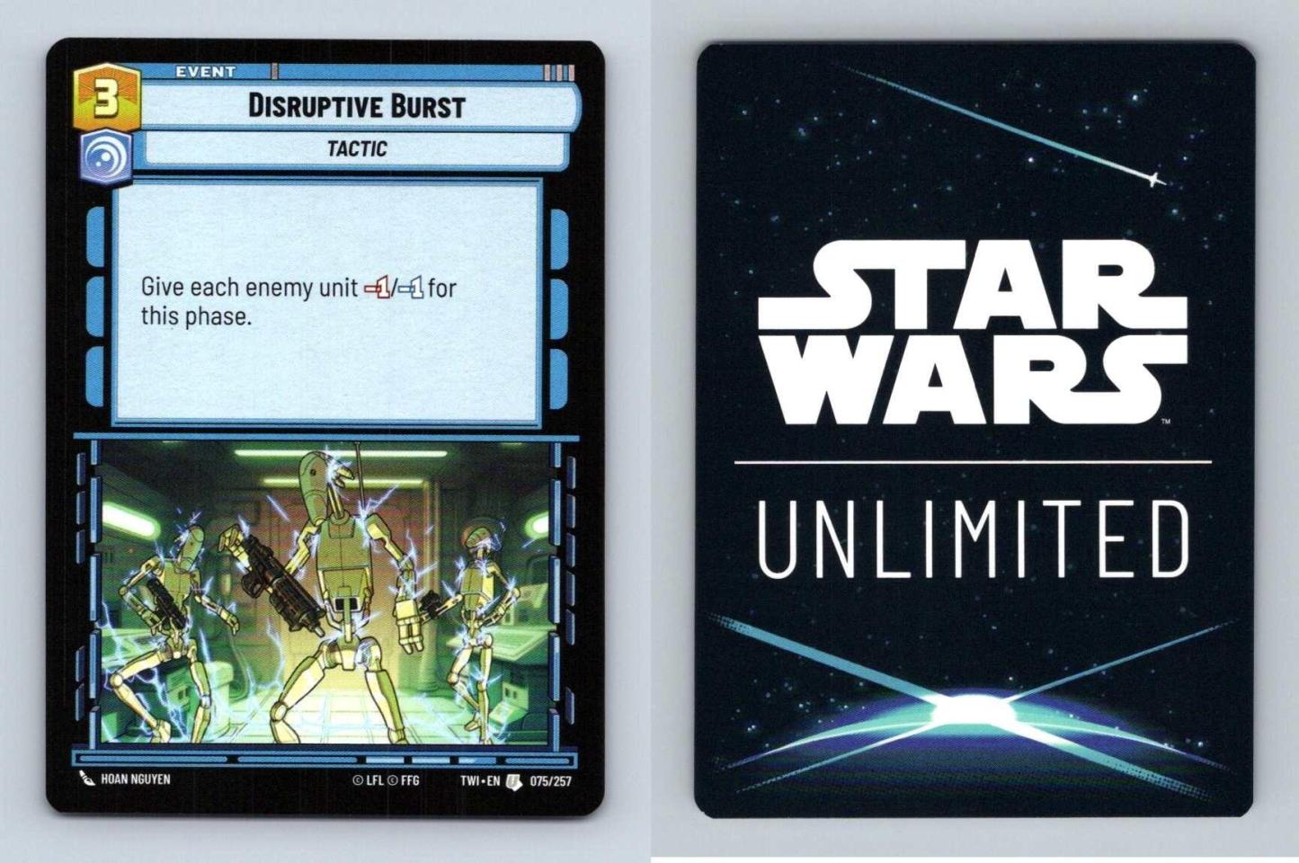 Disruptive Burst #075 Star Wars Unlimited Twilight Of The Republic Uncommon TCG-Breakoutcards