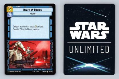Death By Droids #076 Star Wars Unlimited Twilight Of The Republic Uncommon TCG-Breakoutcards