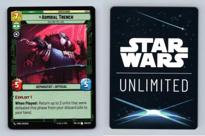 Admiral Trench #086 Star Wars Unlimited Twilight Of The Republic Uncommon TCG-Breakoutcards