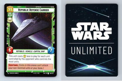 Republic Defense Carrier #098Star Wars Unlimited Twilight Republic Uncommon TCG-Breakoutcards