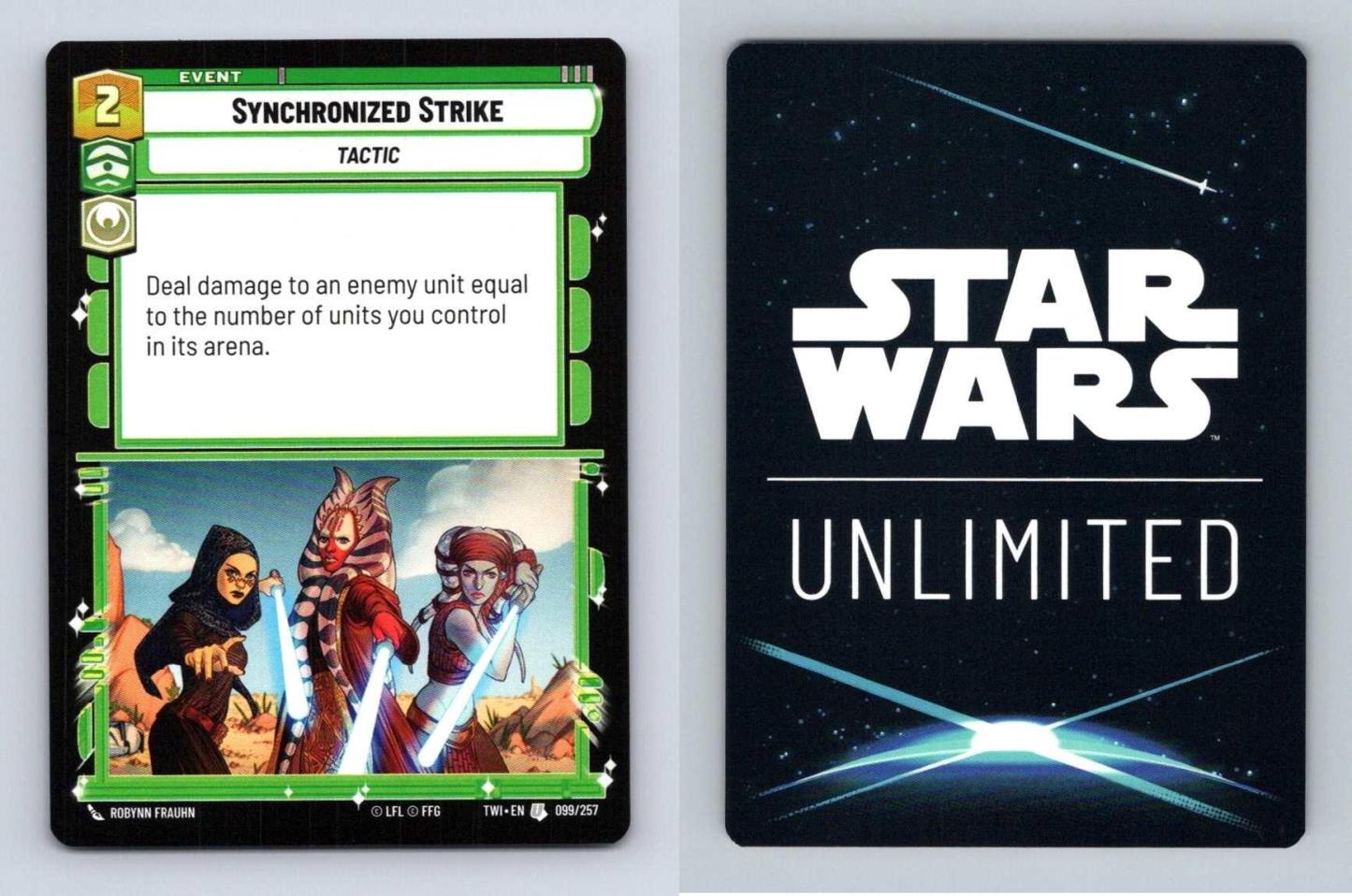 Synchronized Strike #099 Star Wars Unlimited Twilight The Republic Uncommon TCG-Breakoutcards
