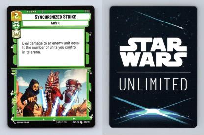 Synchronized Strike #099 Star Wars Unlimited Twilight The Republic Uncommon TCG-Breakoutcards