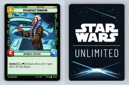 Steadfast Senator #105 Star Wars Unlimited Twilight Of The Republic Uncommon TCG-Breakoutcards