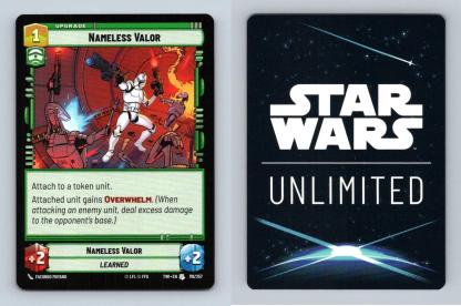 Nameless Valor #119 Star Wars Unlimited Twilight Of The Republic Uncommon TCG-Breakoutcards