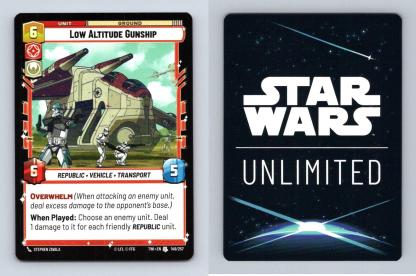 Low Altitude Gunship #149 Star Wars Unlimited Twilight Of Republic Uncommon TCG-Breakoutcards