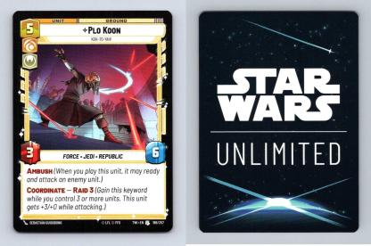 Plo Koon #196/257 Star Wars Unlimited Twilight Of The Republic 2024 Uncommon TCG-Breakoutcards
