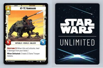 AT-TE Vanguard #247 Star Wars Unlimited Twilight Of The Republic Uncommon TCG-Breakoutcards