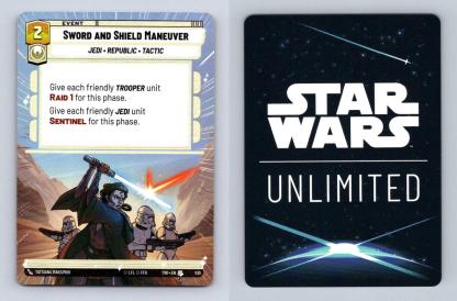 Sword & Shield Maneuver #510 Star Wars Unl Twilight Republic Uncommon Hyperspace-Breakoutcards