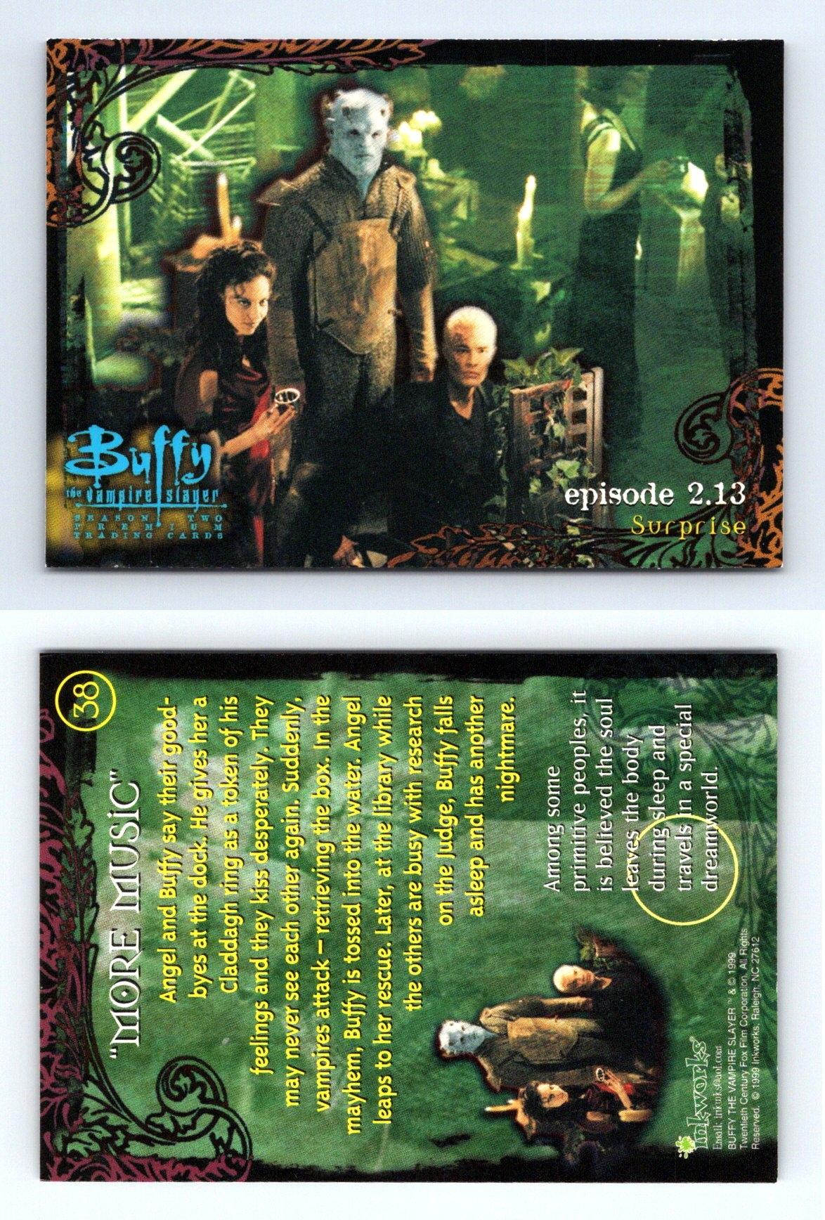 More Music 38 Buffy The Vampire Slayer Season 2 Inkworks 1999 Trading