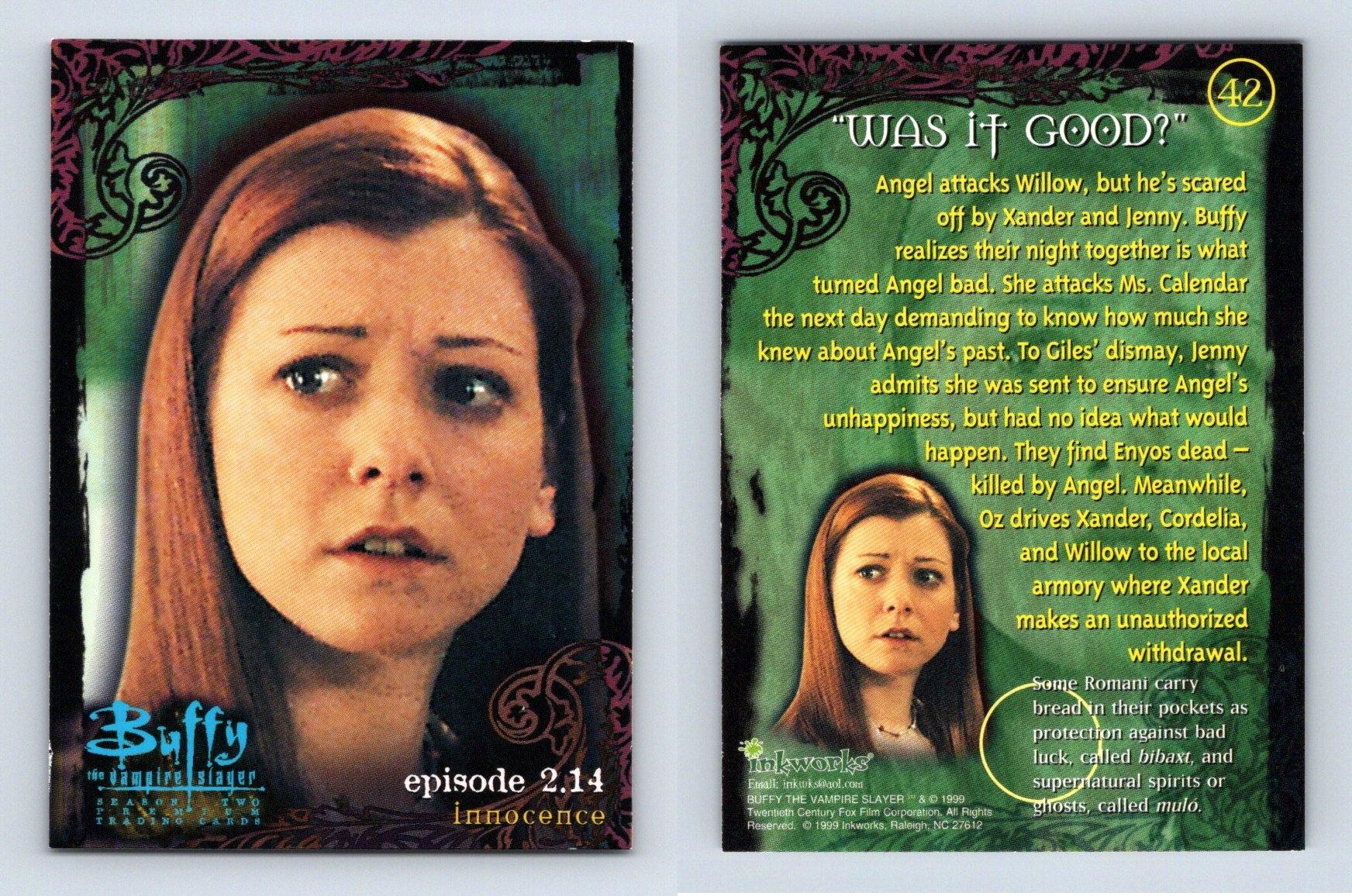 Was It Good 42 Buffy The Vampire Slayer Season 2 Inkworks 1999 Tradi