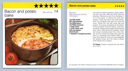 Bacon & Potato Bake #14 Bacon & Ham Kathie Webbers Cookery 1977-8 Recipe Card