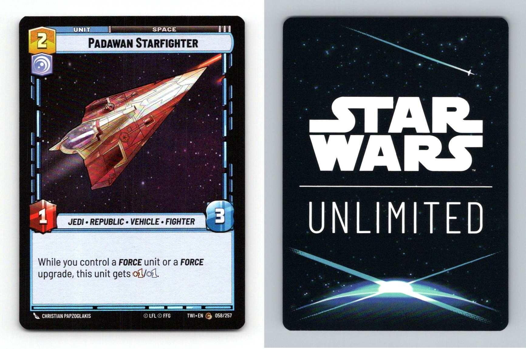 Padawan Starfighter #58 Star Wars Unlimited Twilight Of Republic Common Foil TCG-Breakoutcards
