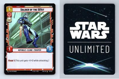 Soldier Of The 501st #141 Star Wars Unlimited Twilight Republic Common Foil TCG-Breakoutcards