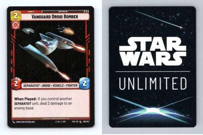 Vanguard Droid Bomber #160 Star Wars Unlimited Twilight Republic Common Foil TCG-Breakoutcards
