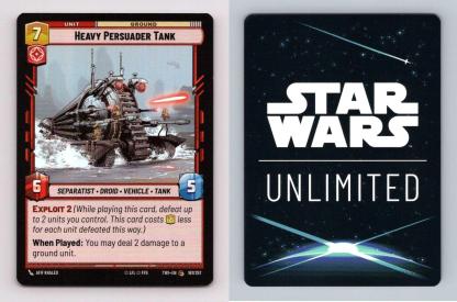 Heavy Persuader Tank #167 Star Wars Unlimited Twilight Republic Common Foil TCG-Breakoutcards